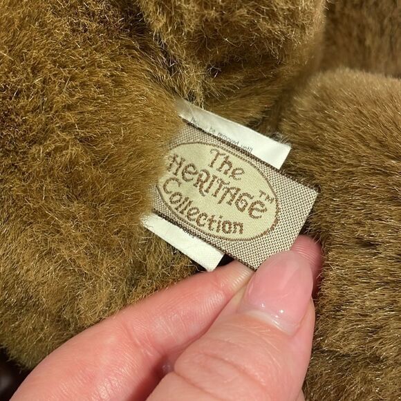 ganzbros 1989 The Heritage Collection Soft Brown Teddy Bear Plush Excellent Con… - Picture 6 of 8